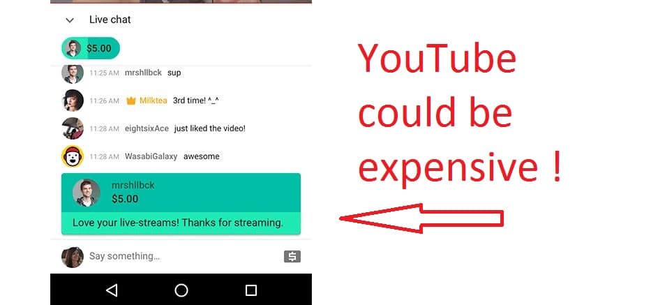 A Chat Message Sent To Your Favorite Youtuber Could Cost You 500