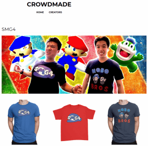 crowdmade smg4 merch