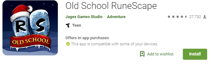 old school runescape retro game