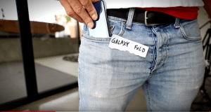 samsung galaxy fold jeans test