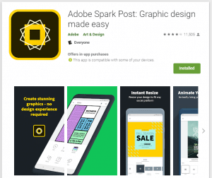 5 best Android apps - adobe spark post