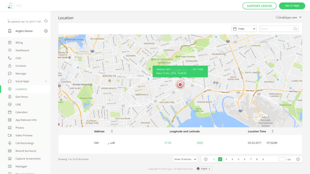 phone spying on you - thetechieguy tracking map