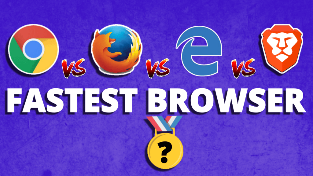 Chrome vs Firefox vs Microsoft Edge vs Brave the FASTEST  Browser