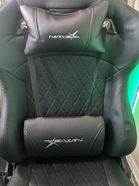 Gaming chair with back support